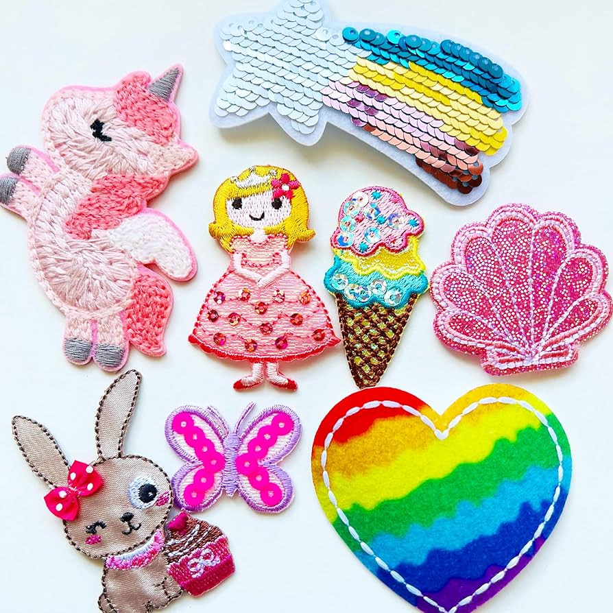 ユニコーン柄オーダーワッペン Amazon.co.jp: 刺繍ユニコーンワッペン アイロン 入園入学